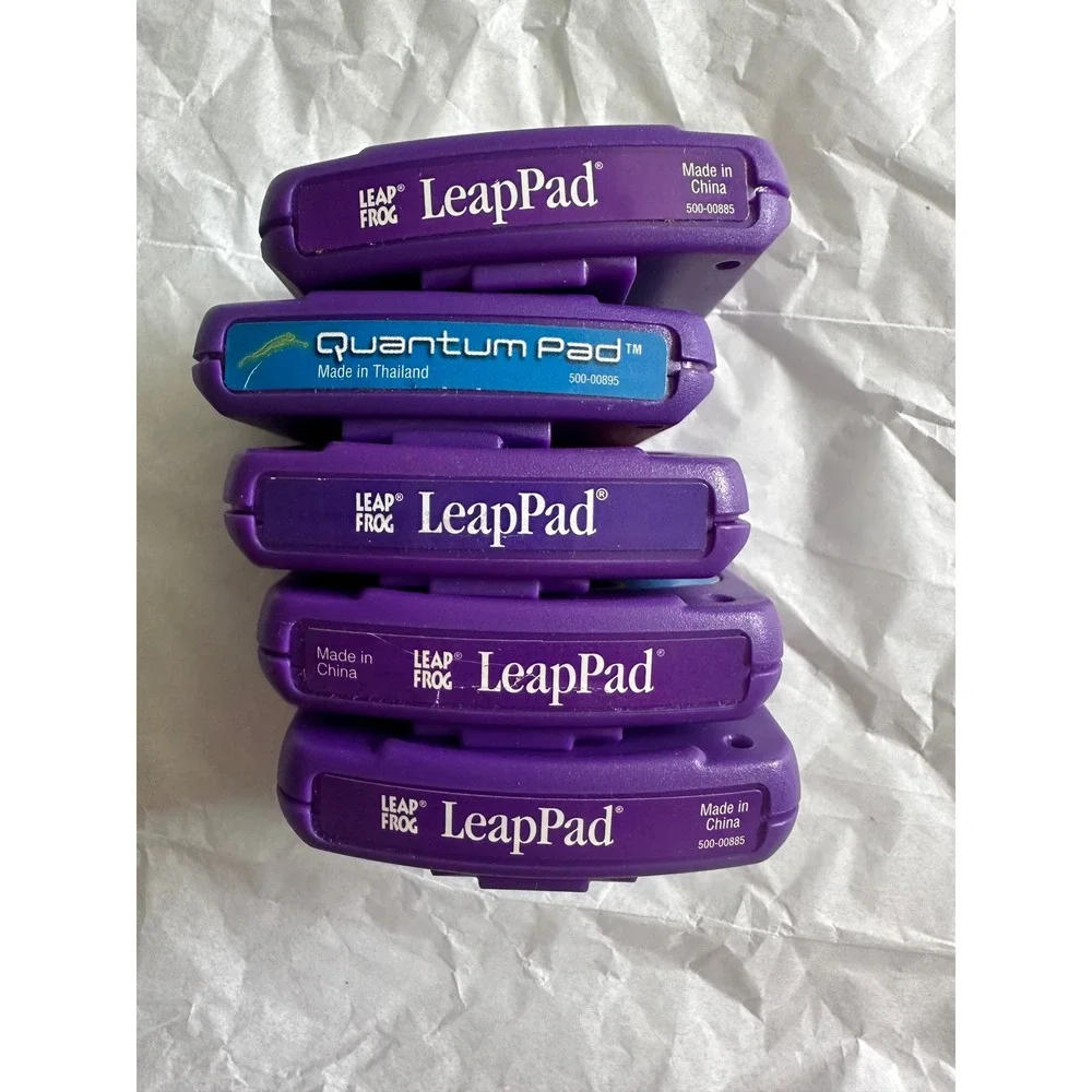 LeapFrog LeapPad Quantum Pad Cartridge Lot 5 Math Science Phonics Leaps Pond